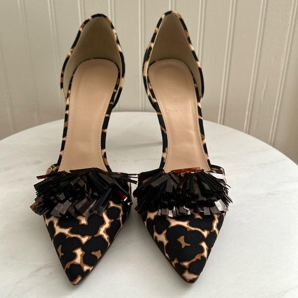 J. Crew Collection Elsie Sequin Fabric d’Orsay Pumps - Picture 2 of 11